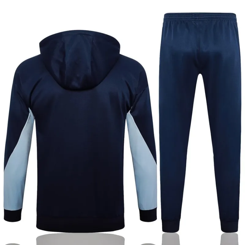 The French national team's 2024/25 hooded sportswear and pants - dark blue.