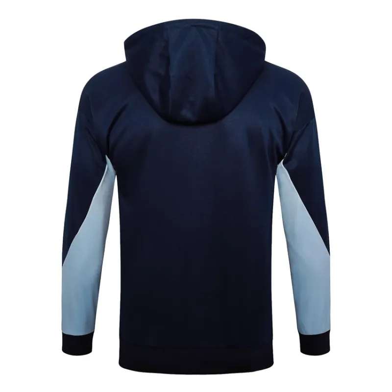 The French national team's 2024/25 hooded sportswear and pants - dark blue.