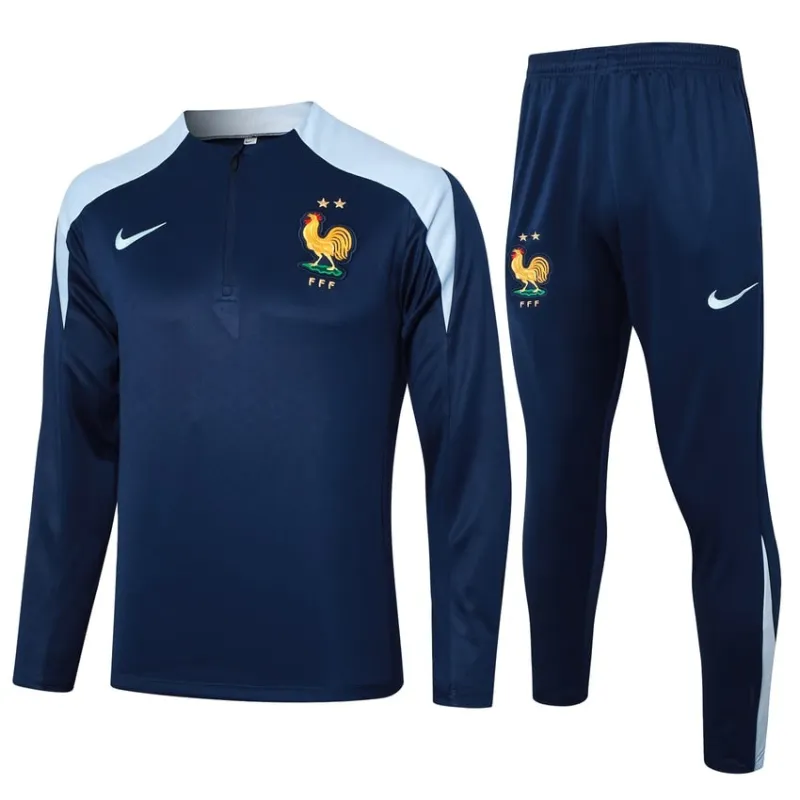 Le survêtement et les pantalons de l'équipe de France 2024/25 - bleu