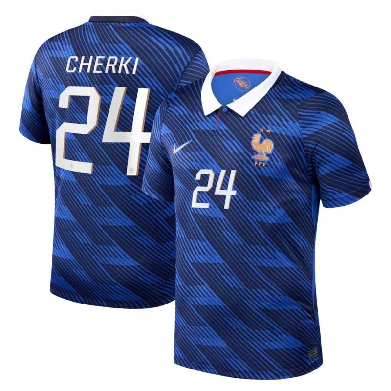 France CHERKI 2026 World Cup home jersey blue