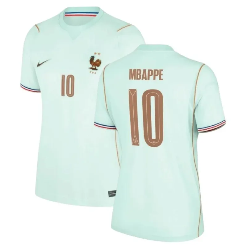 Frankreich MBAPPE WM 2026 Damen Auswärtstrikot grün