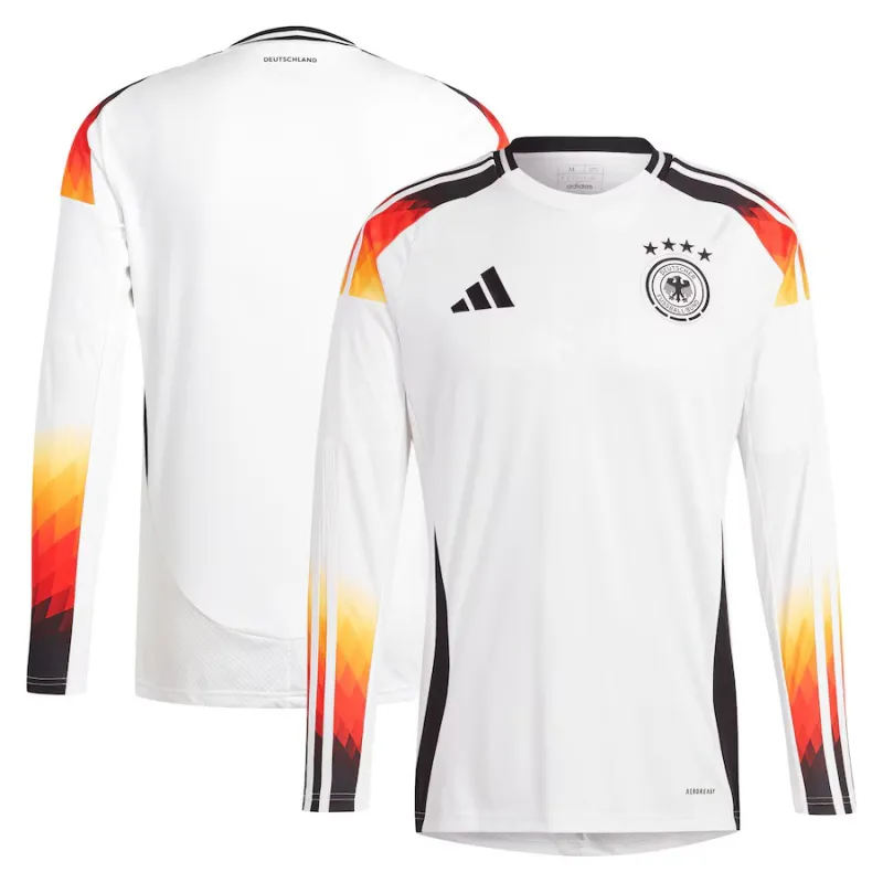 Germany's 2024/25 Home Long-Sleeved Jersey - White