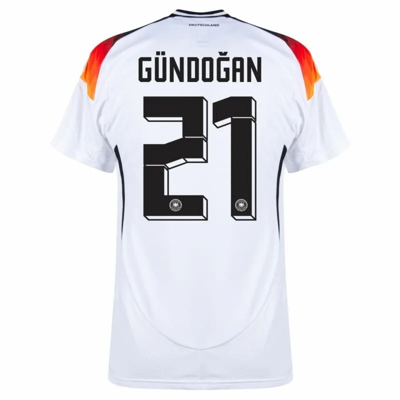 Ilkay Gündoğan's 2024/25 Home Kids' Kit - White