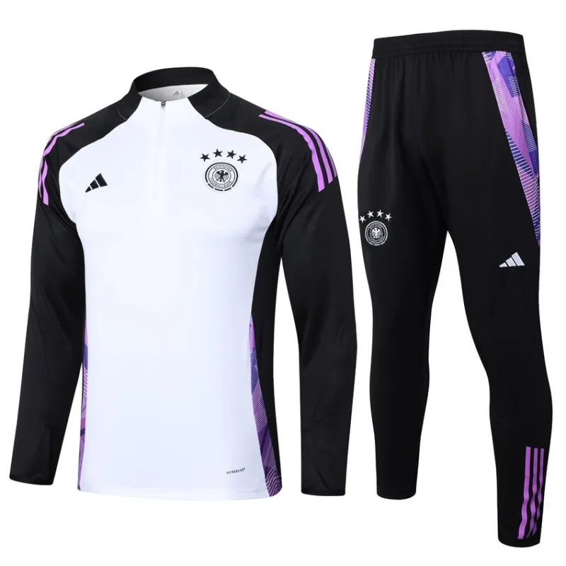 Vêtements de sport + pantalons de l'Allemagne 2024/25 - Blanc