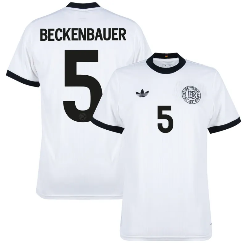 Beckenbauer Germany 125th Anniversary Jersey - Fan Version - White