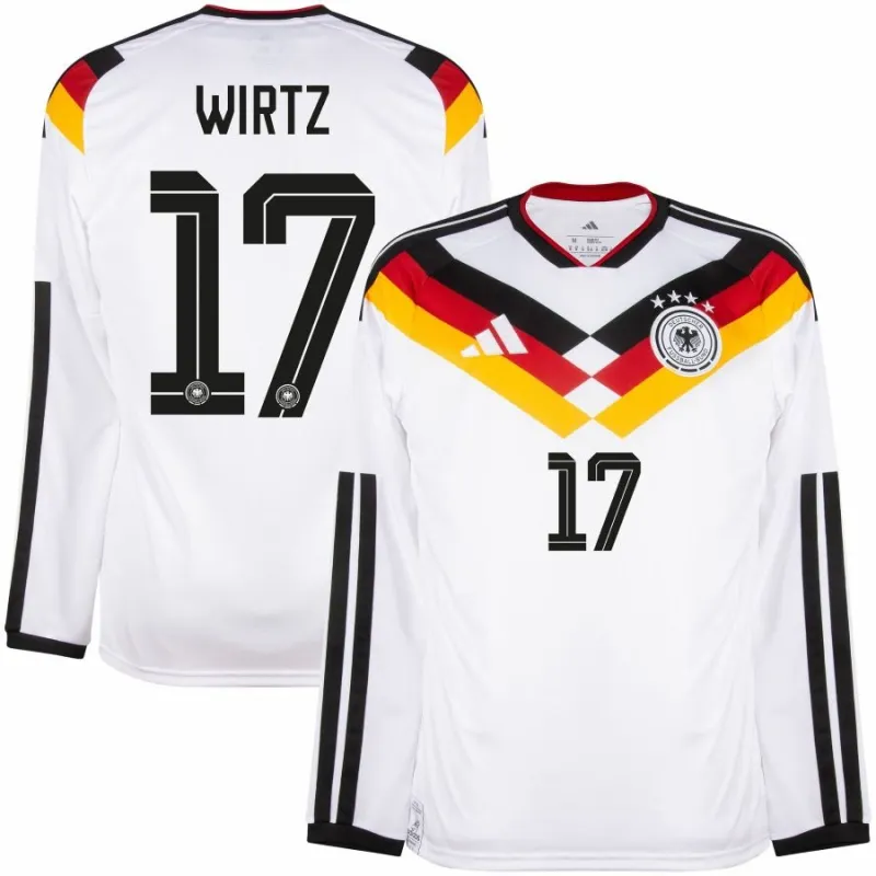 Allemagne WIRTZ 2026/27 Maillot domicile à manches longues - Blanc