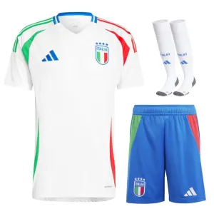 Italy's 2024/25 Away Children's Kit Jersey - White