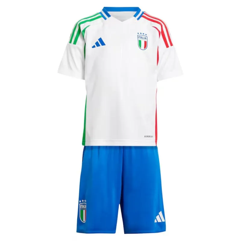 Italy's 2024/25 Away Children's Kit Jersey - White