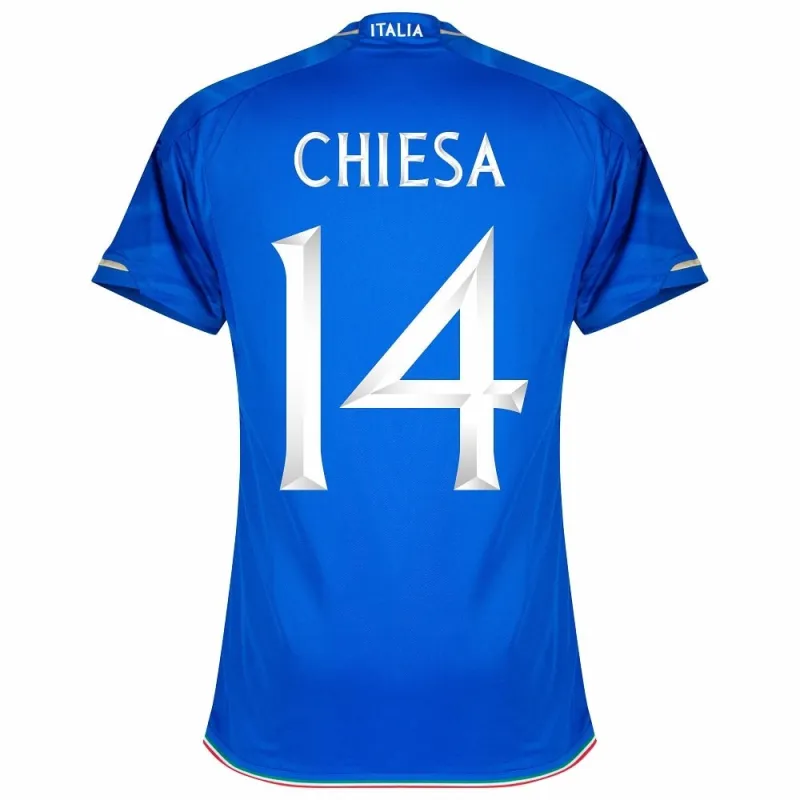 Chiesa's Italy 2023/24 Home Jersey - Blue