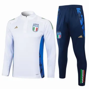 Italy's 2024/25 long-sleeved sportswear + pants - white