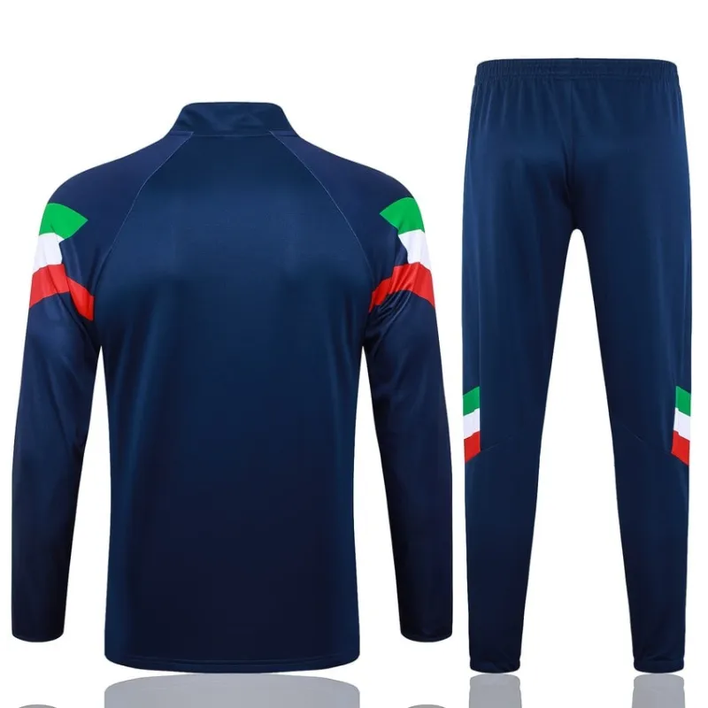 Italy's 2024/25 long-sleeved sportswear + pants - dark blue