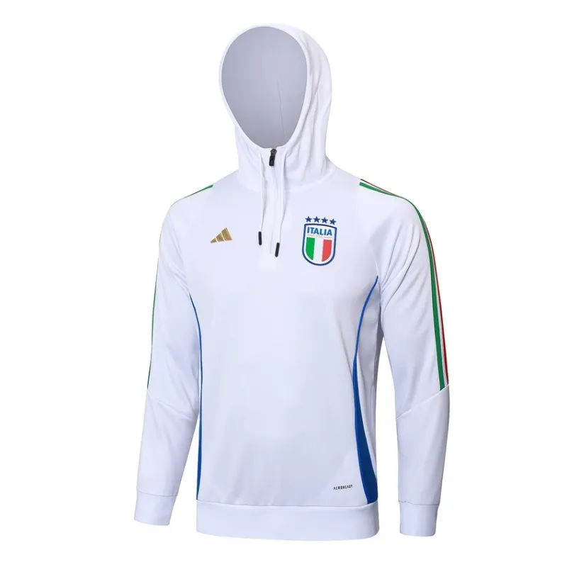 Italy's 2024/25 hooded sportswear + pants - white