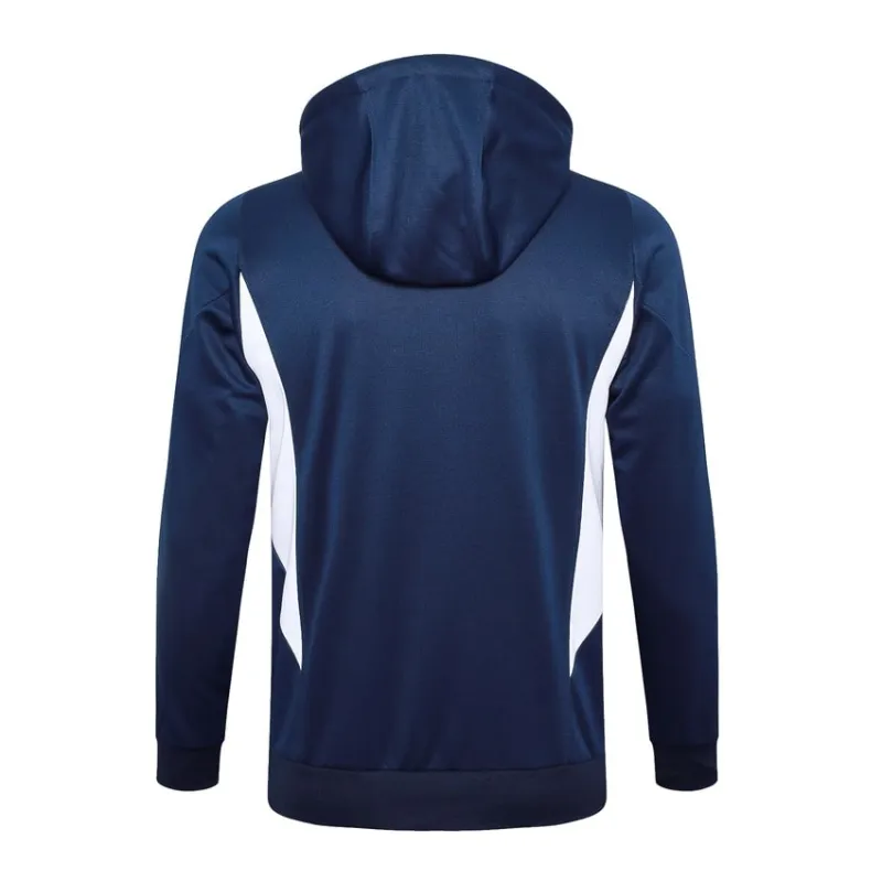 Italy's 2024/25 hooded sportswear + trousers - dark blue