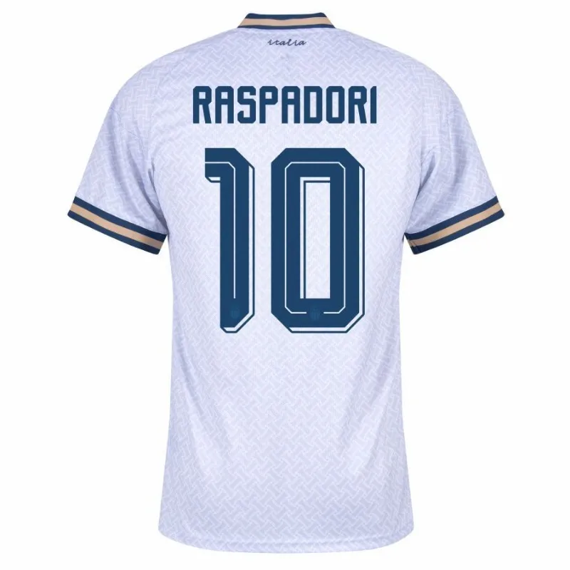 Italy RASPADORI 2026/27 Away Kids Kit White