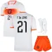 Netherlands F. DE JONG 2026/27 Away Kids Kit White