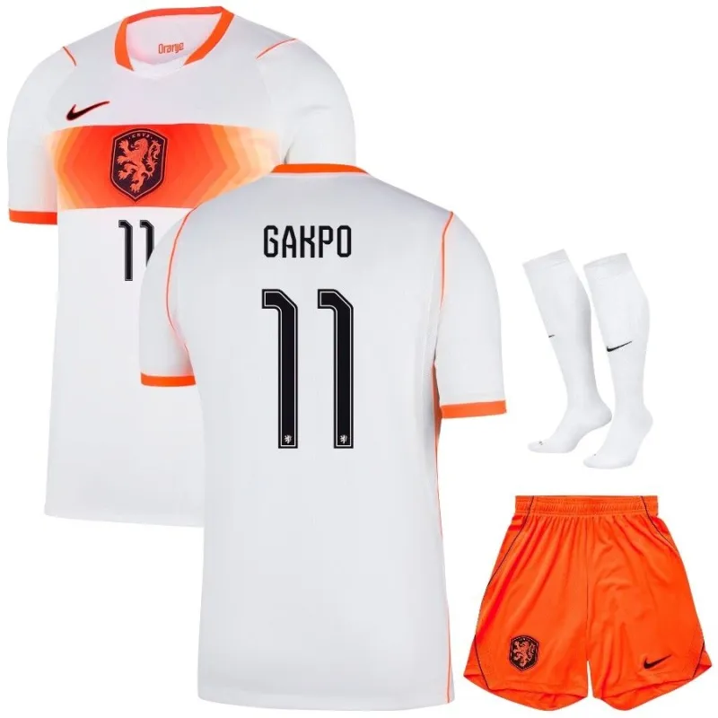 Netherlands GAKPO 2026/27 Away Kids Kit White