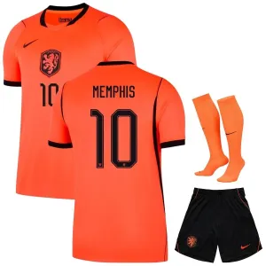 Netherlands MEMPHIS 2026/27 Home Kids Kit Orange