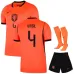 Netherlands VIRGIL 2026/27 Home Kids Kit Orange