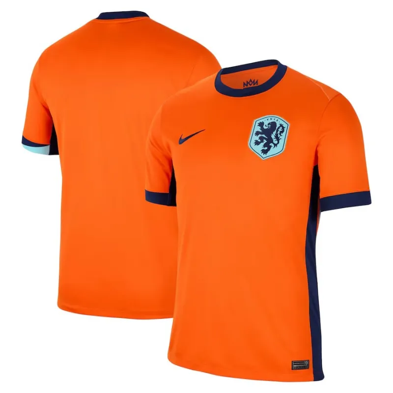 The Netherlands' 2024/25 home football jersey - orange