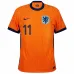 Gakpo's Netherlands 2024/25 home football jersey - orange