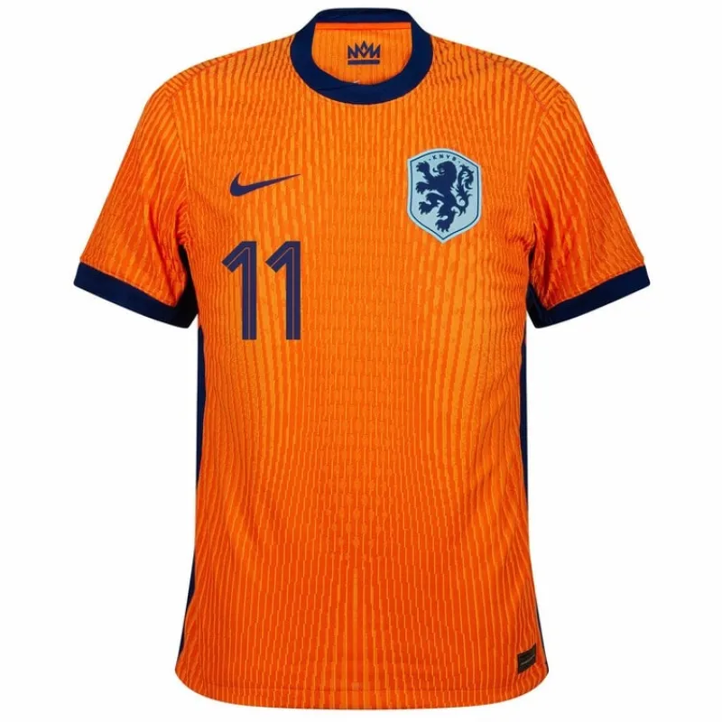 Gakpo's Netherlands 2024/25 home football jersey - orange