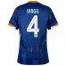 Virgil's Netherlands 2024/25 away football jersey - blue