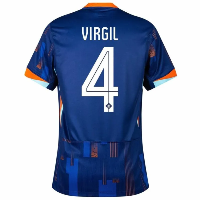 Virgil's Netherlands 2024/25 away football jersey - blue