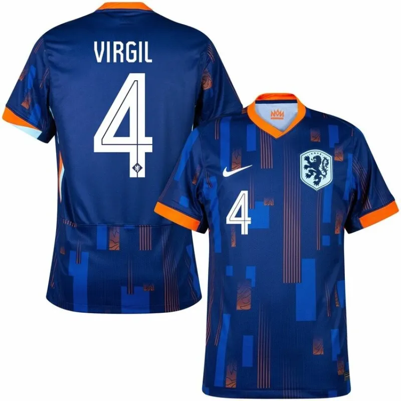 Virgil's Netherlands 2024/25 away football jersey - blue