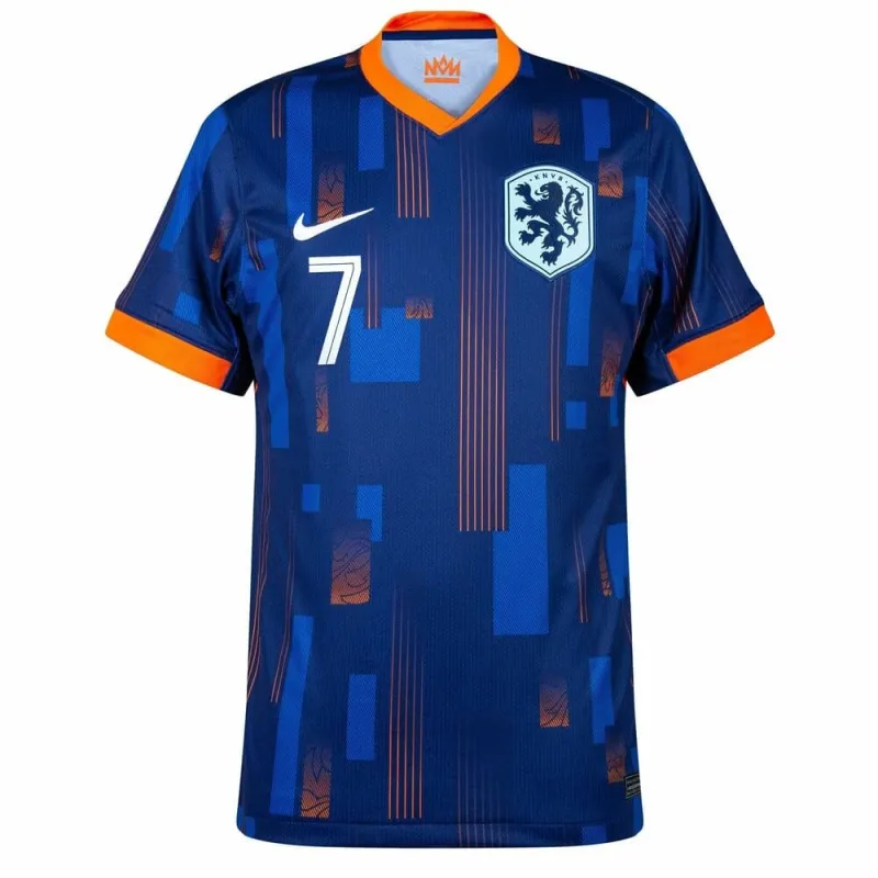 Xavi's Netherlands 2024/25 away football jersey - blue