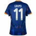 Gakpo's Netherlands 2024/25 away football jersey - blue