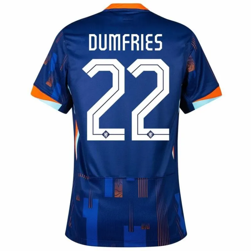 Dumfries' Netherlands 2024/25 away football jersey - blue