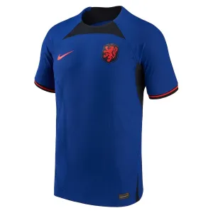 Netherlands' 2022 FIFA World Cup away football jersey - player version - blue
