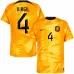 Maglia di casa dei Paesi Bassi per la Coppa del mondo di calcio 2022 di Virgil - arancione