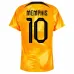 Maglia di casa dei Paesi Bassi per la Coppa del mondo di calcio 2022 di Memphis - arancione