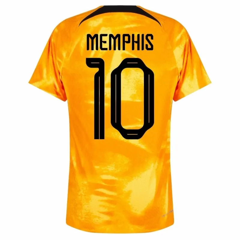 Maglia di casa dei Paesi Bassi per la Coppa del mondo di calcio 2022 di Memphis - arancione