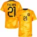 Maglia di casa dei Paesi Bassi per la Coppa del mondo di calcio 2022 di De Jong - arancione