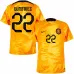 Maillot domicile des Pays - Bas pour la Coupe du monde de football 2022 de Dumfries - orange
