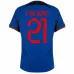 Frenkie de Jong's Netherlands 2022 FIFA World Cup away football jersey - blue