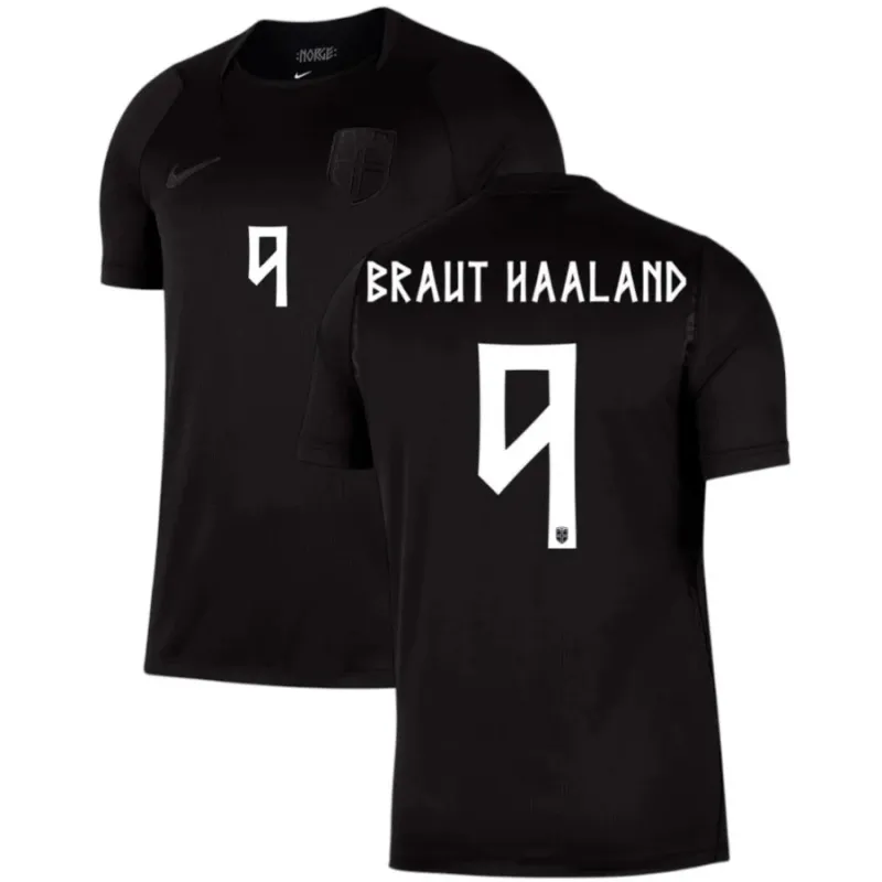 Norvège HAALAND 2026/27 maillot extérieur noir