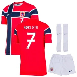 Norway 2026/27 World Cup Home Kids Kit SORLOTH