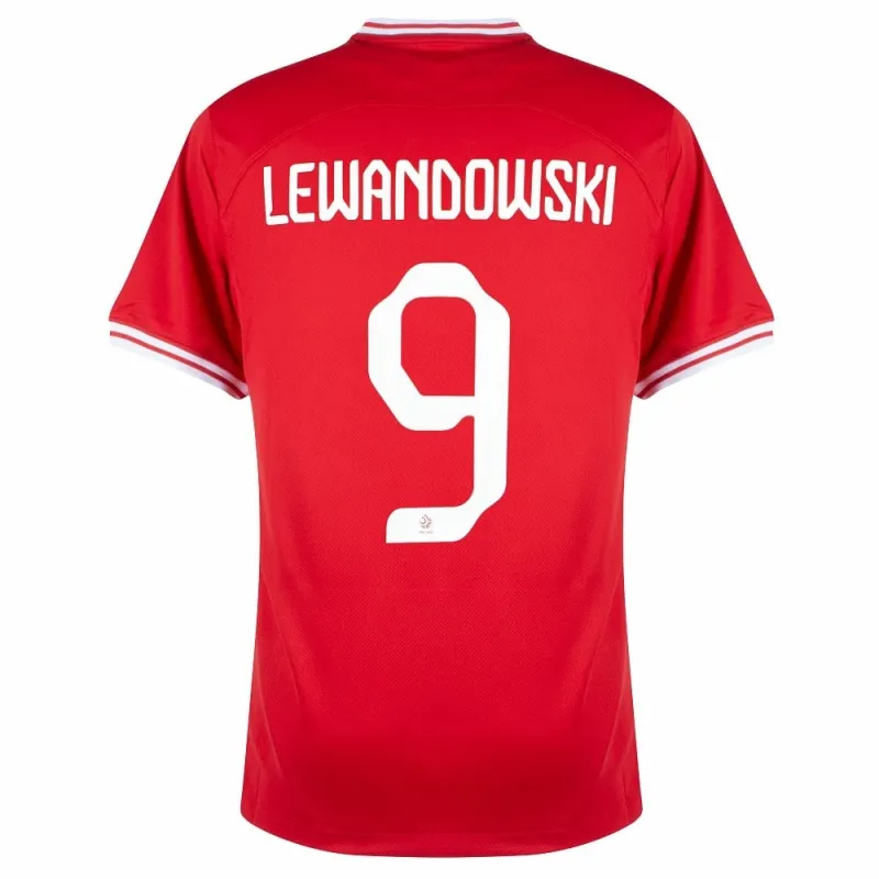 Lewandowski, la maglia fuori casa della Polonia per la Coppa del mondo 2022 - Rossa