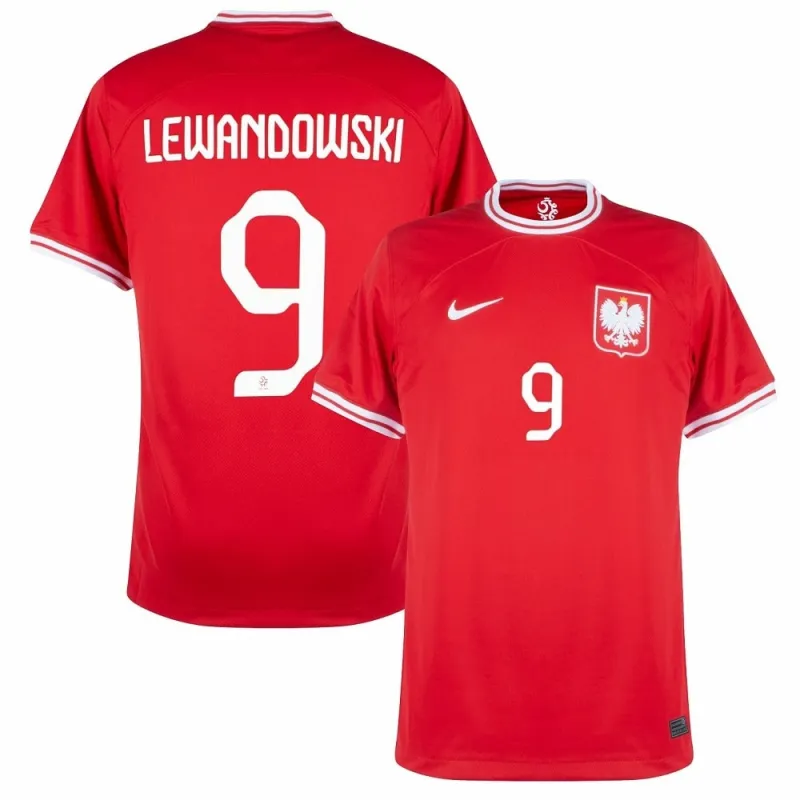 Lewandowski, la maglia fuori casa della Polonia per la Coppa del mondo 2022 - Rossa
