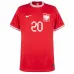 Zielinski's away jersey of Poland for the 2022 World Cup - Red