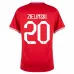 Zielinski's away jersey of Poland for the 2022 World Cup - Red