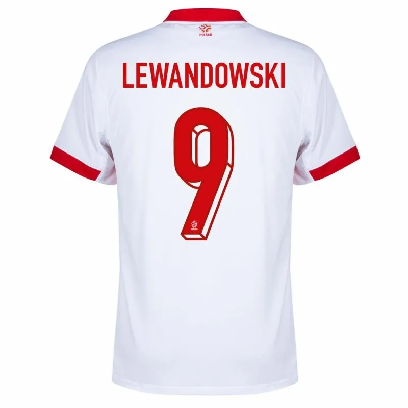 Polonia LEWANDOWSKI 2024/25 Camiseta local - Blanca