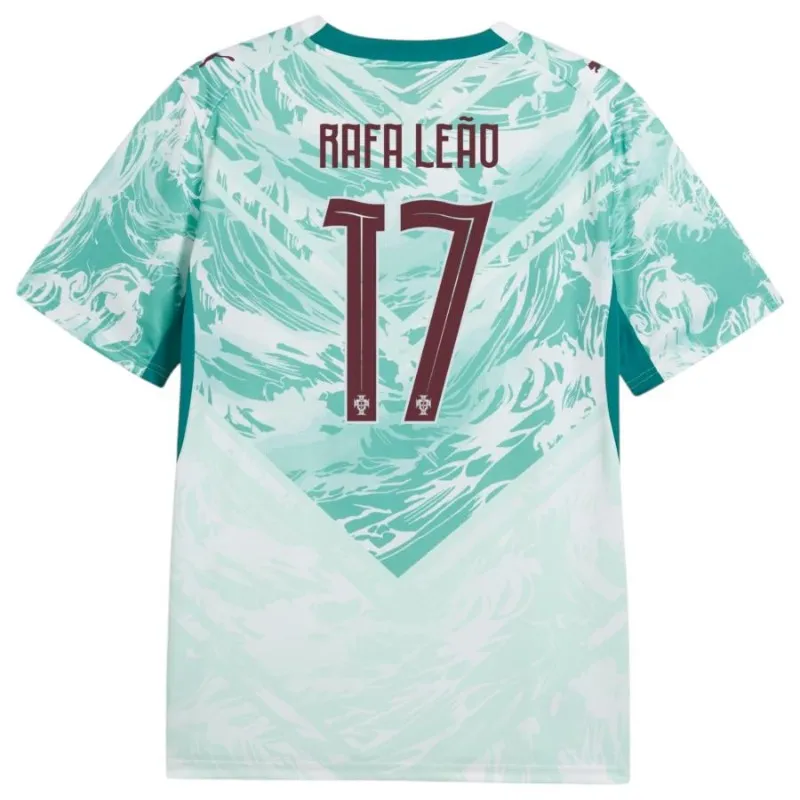 Portugal RAFA LEAO 2026/27 Away Kids Kit Green