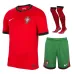 Set maglia di casa per bambini della Portogallo 2024/25 - Rossa