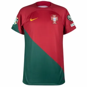 Portugal's 2024 UEFA Euro Home Jersey - Red and Green