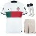 Portugal's 2024 UEFA European Championship Away Children's Jersey Set - White