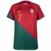 Ronaldo's Portugal 2022 World Cup Home Jersey - Red and Green